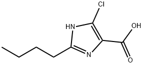 2-丁基-4-氯-1H-咪唑-5-甲酸,149968-28-5,结构式