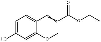 2-Propenoic acid, 3-(4-hydroxy-2-Methoxyphenyl)-, ethyl ester Structure