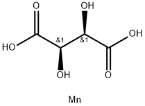 [R-(R*,R *)]-酒石酸锰盐, 14998-36-8, 结构式