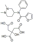 N-(1,2-dimethyldiazinan-4-yl)-N-phenyl-furan-2-carboxamide, 2-hydroxyp ropane-1,2,3-tricarboxylic acid Structure