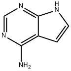 7H-ピロロ[2,3-d]ピリミジン-4-アミン 化学構造式