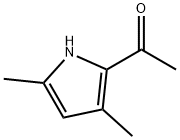 1‐(3,5‐ジメチル‐1H‐ピロール‐2‐イル)エタン‐1‐オン 化学構造式