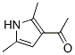 2,5-ジメチル-1H-ピロール-3-イル(メチル)ケトン 化学構造式