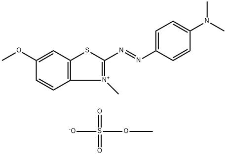 2-[[4-(ジメチルアミノ)フェニル]アゾ]-6-メトキシ-3-メチルベンゾチアゾール-3-イウム·メチルスルファート