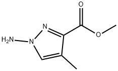1H-Pyrazole-3-carboxylicacid,1-amino-4-methyl-,methylester(9CI) Struktur