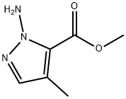 1H-Pyrazole-5-carboxylicacid,1-amino-4-methyl-,methylester(9CI),150017-56-4,结构式