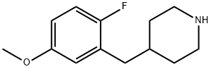 4-(2-FLUORO-5-METHOXYBENZYL)PIPERIDINE Structure