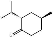Cyclohexanone, 4-methyl-2-(1-methylethyl)-, (2S-trans)- (9CI) Structure