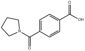 4-(1-PYRROLIDINYLCARBONYL)-,BENZOIC ACID Structure