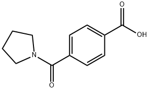 4-(吡咯烷-1-羰基)苯甲酸,150057-97-9,结构式