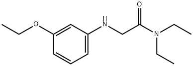 N,N-Diethyl-2-(o-phenetidino)acetamide Structure