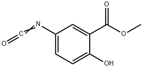 Benzoic acid, 2-hydroxy-5-isocyanato-, methyl ester (9CI) Structure