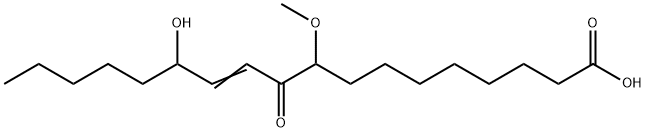 13-Hydroxy-9-methoxy-10-oxo-11-octadecenoic acid Structure