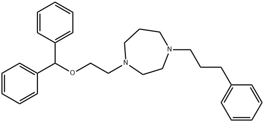 1-(2-(2-(diphenyl)methoxy)ethyl)-4-(3-phenylpropyl)homopiperazine Structure