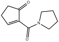 Pyrrolidine,  1-[(5-oxo-1-cyclopenten-1-yl)carbonyl]-  (9CI) 结构式