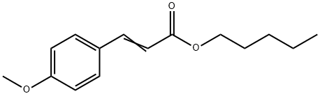 Amyl-p-methoxycinnamate Struktur