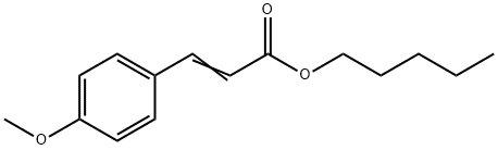 Amyl-p-methoxycinnamate 化学構造式