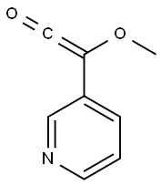 Ethenone, methoxy-3-pyridinyl- (9CI) Structure