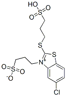 5-Chloro-2-(3-sulfopropylthio)-3-(3-sulfopropyl)-benzothiazolium inner salt 结构式