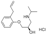 dextro-1-(o-Allylphenoxy)-3-isopropylamino-2-propanol hydrochloride 结构式