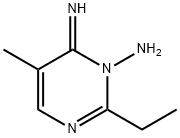 1(6H)-Pyrimidinamine,  2-ethyl-6-imino-5-methyl- 化学構造式