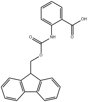 N-[(9H-フルオレン-9-イルメトキシ)カルボニル]アントラニル酸 化学構造式