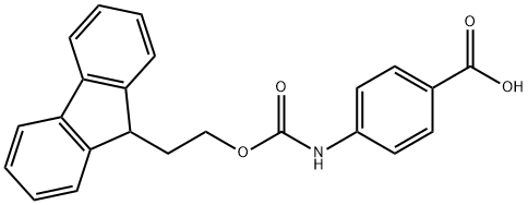 N-(9H-fluoren-9-ylethoxycarbonyl)-4-aminobenzoic acid 结构式