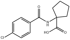 1-(4-Chloro-benzoylamino)-cyclopentanecarboxylic acid Structure