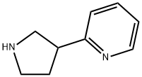 2-ピロリジン-3-イルピリジン 化学構造式