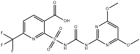 2-[(4,6-dimethoxypyrimidin-2-yl)carbamoylsulfamoyl]-6-(trifluoromethyl )pyridine-3-carboxylic acid|