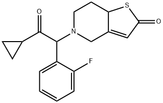 150322-38-6 5-[2-环丙基-1-(2-氟苯基)-2-氧代乙基]-5,6,7,7A-四氢噻吩并[3,2-C]吡啶-2(4H)-酮