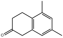 5,7-二甲基-3,4-二氢-1H-2-萘酮 结构式