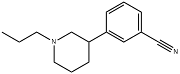 3-(3-cyanophenyl)-N-n-propylpiperidine Struktur