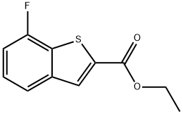 ethyl 7-fluorobenzo[b]thiophene-2-carboxylate 化学構造式