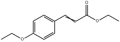 3-(4-エトキシフェニル)プロペン酸エチル 化学構造式