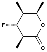 2H-Pyran-2-one,4-fluorotetrahydro-3,5,6-trimethyl-,[3R-(3alpha,4beta,5alpha,6alpha)]-(9CI),150418-20-5,结构式