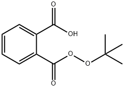 2-(tert-ブチルペルオキシカルボニル)ベンゼンカルボン酸 化学構造式