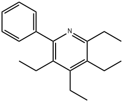 2,3,4,5-TETRAETHYL-6-PHENYL-PYRIDINE 结构式