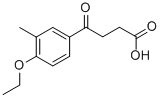 4-(4-乙氧基-3-甲基苯基)-4-氧代丁酸, 150435-98-6, 结构式