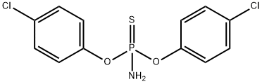 Phosphoramidothioic acid O,O-bis(p-chlorophenyl) ester Structure