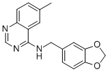 N-(1,3-BENZODIOXOL-5-YLMETHYL)-6-METHYL-4-QUINAZOLINAMINE 化学構造式