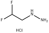 (2,2-二氟乙基)肼盐酸 结构式