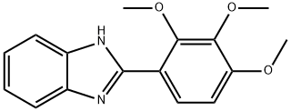 1H-BENZIMIDAZOLE, 2-(2,3,4-TRIMETHOXYPHENYL)- Structure