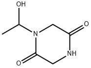 2,5-피페라진디온,1-(1-히드록시에틸)-(9CI)