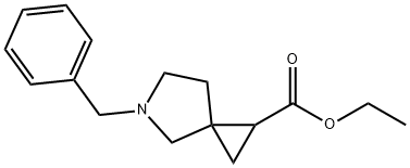 ethyl 5-benzyl-5-azaspiro[2.4]heptane-1-carboxylate Struktur