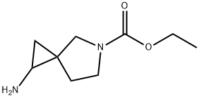 5-Azaspiro[2.4]heptane-5-carboxylic  acid,  1-amino-,  ethyl  ester,150543-65-0,结构式