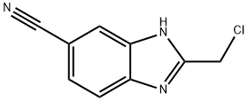 2-(氯甲基)-3H-苯并[D]咪唑-5-甲腈 结构式