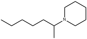 1-(2-HEPTYL)PIPERIDINE 化学構造式