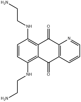 5,8-bis(2-aminoethylamino)-1-azaanthracene-9,10-dione Struktur