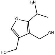 2-(1-aminoethyl)furan-3,4-diyldimethanol Struktur
